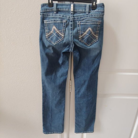 Ariat Real Jeans Womens Size 29 Regular Western Mid Rise Straight - Picture 3 of 4